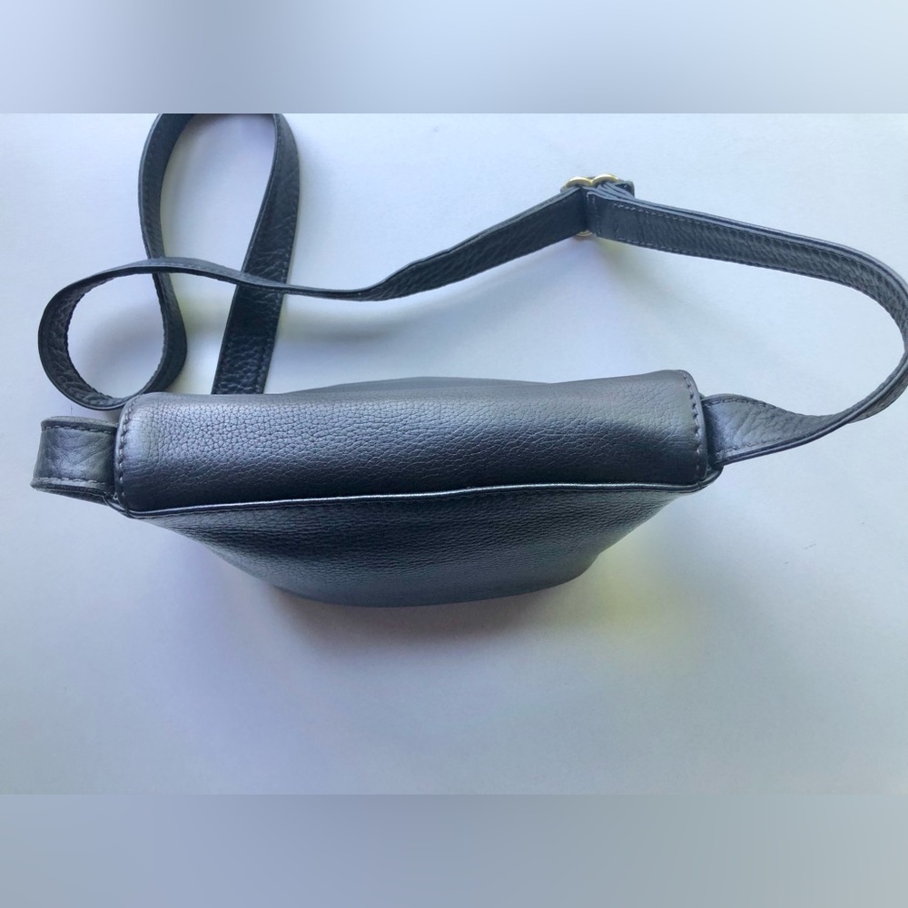 Vintage Coach Black Leather Small Sonoma Flap Crossbody #4919 with creed error - Picture 9 of 13